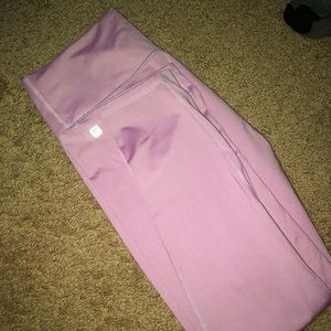 Fabletics lilac color workout leggings.